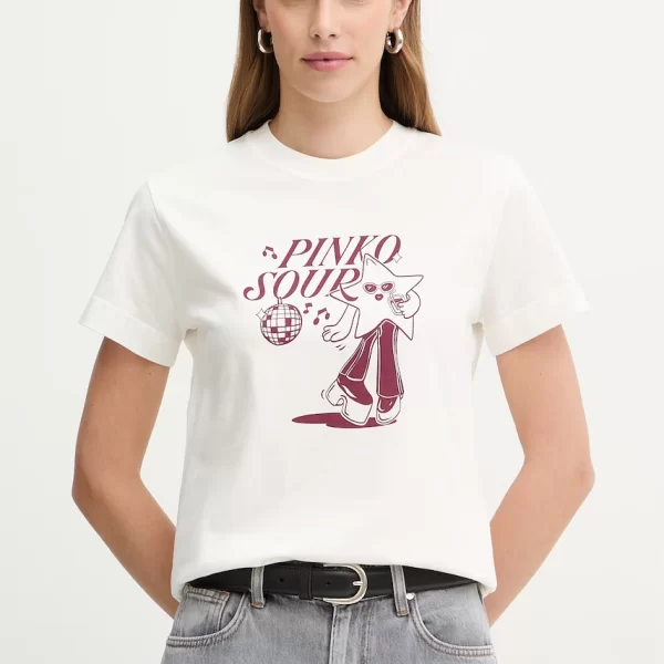 Βαμβακερό μπλουζάκι Pinko