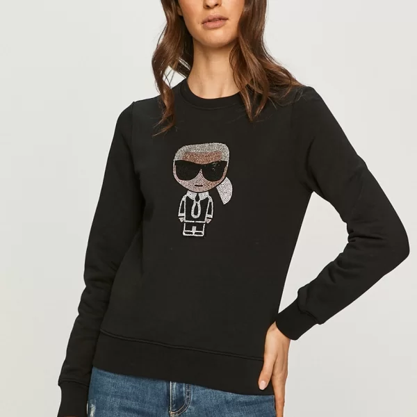 Karl Lagerfeld Βαμβακερή μπλούζα