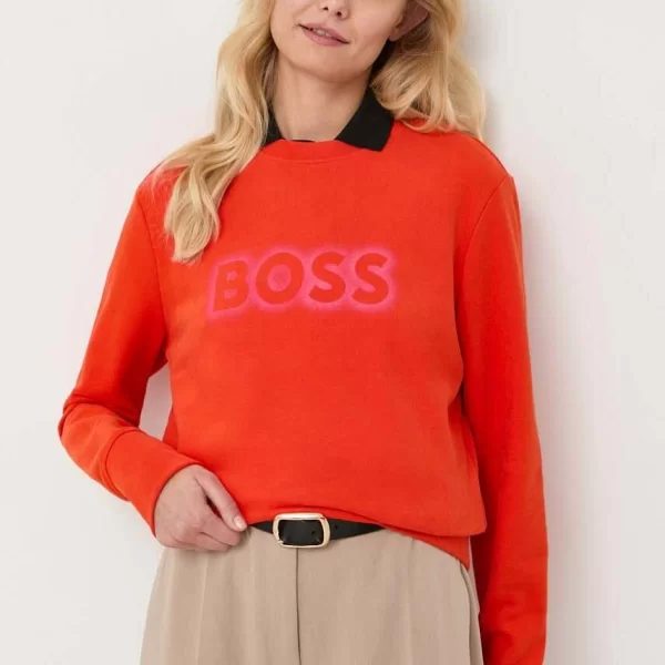 Βαμβακερή μπλούζα BOSS