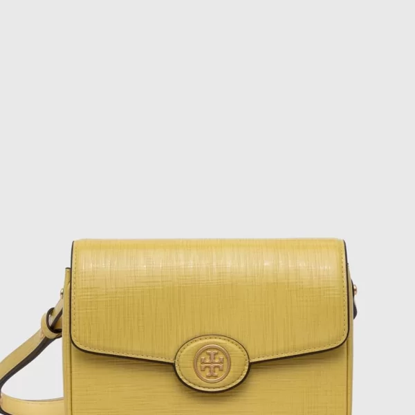 Tory Burch Δερμάτινη τσάντα Tory BurchRobinson Crosshatched