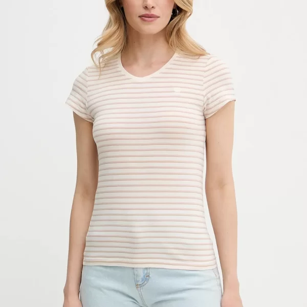 G-Star Βαμβακερό μπλουζάκι G-Star Raw Core turtle slim knit