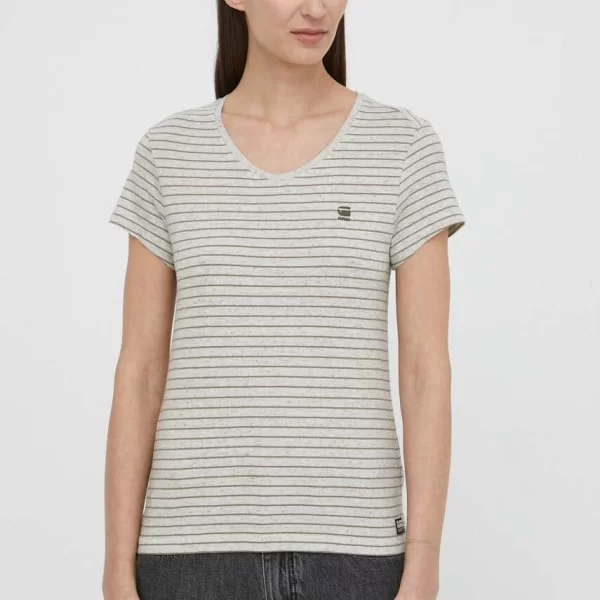 G-Star Βαμβακερό μπλουζάκι G-Star Core turtle slim knit