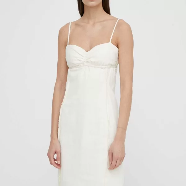 Samsoe Samsoe Φόρεμα από λινό μείγμα Samsoe Samsoe SALIMA