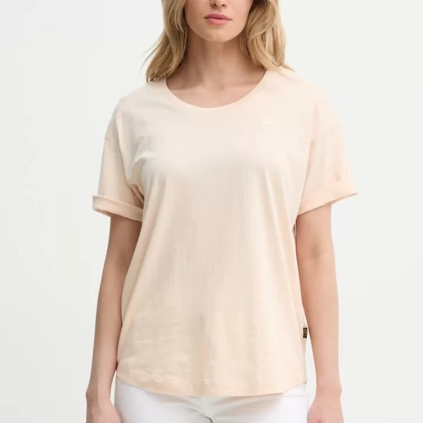 G-Star Βαμβακερό μπλουζάκι G-Star Core turtle slim knit