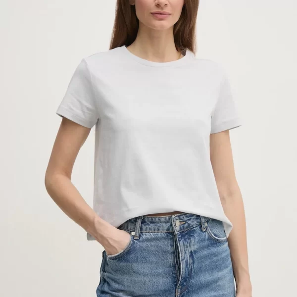 Sisley Βαμβακερό μπλουζάκι Sisley