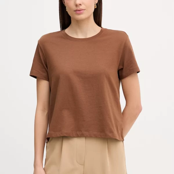 Sisley Βαμβακερό μπλουζάκι Sisley