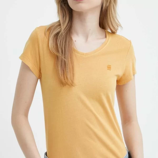 G-Star Βαμβακερό μπλουζάκι G-Star Core turtle slim knit