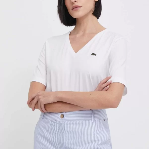 Βαμβακερό μπλουζάκι Lacoste