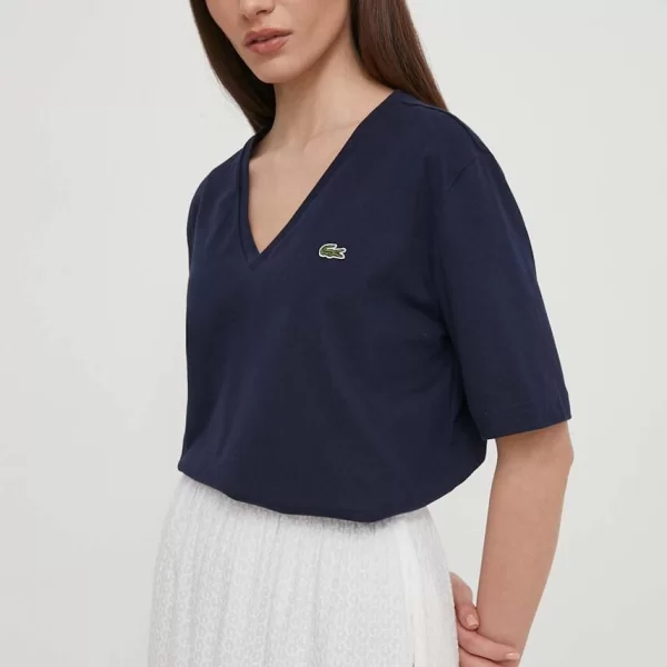 Βαμβακερό μπλουζάκι Lacoste