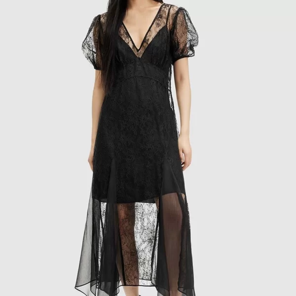 Φόρεμα AllSaints RAYNA LACE DRESS