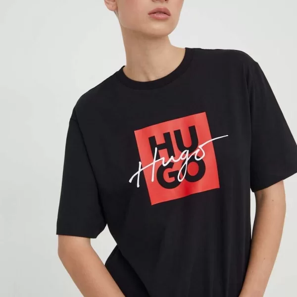 Βαμβακερό μπλουζάκι HUGO San Jared-C