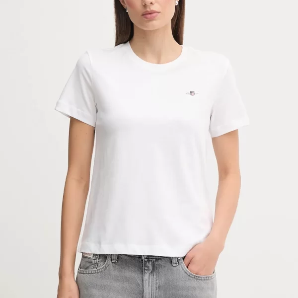 Βαμβακερό μπλουζάκι Gant