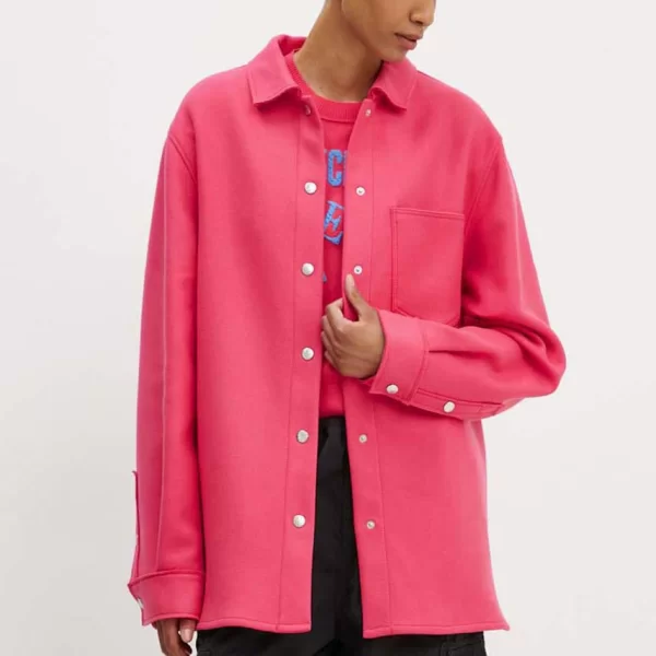 Μάλλινο σακάκι σε στυλ πουκάμισο Moschino Jeans