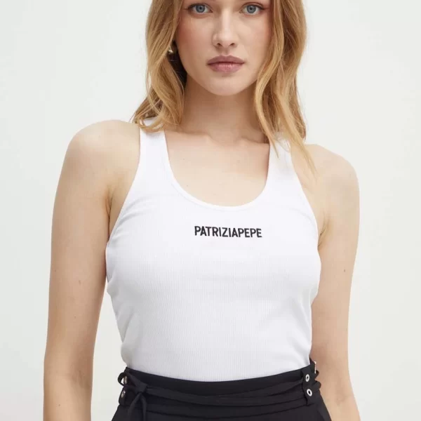 Patrizia Pepe Βαμβακερό τοπ Patrizia Pepe