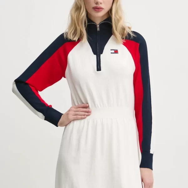 Φόρεμα από μείγμα μαλλιού Tommy Jeans