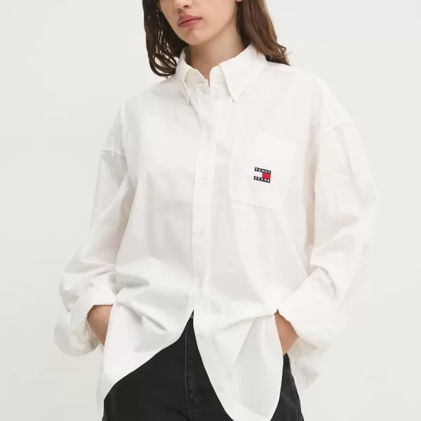 Βαμβακερό πουκάμισο Tommy Jeans