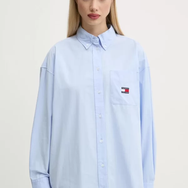 Βαμβακερό πουκάμισο Tommy Jeans