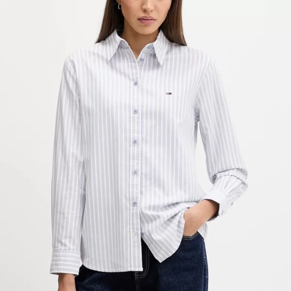 Βαμβακερό πουκάμισο Tommy Jeans