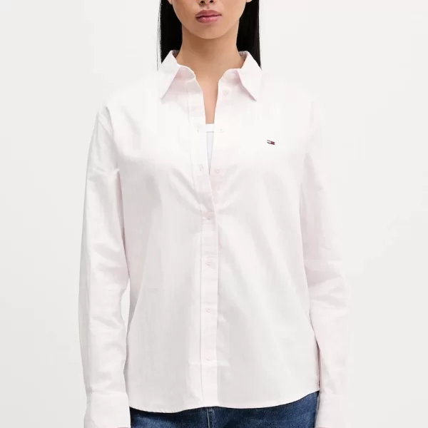 Βαμβακερό πουκάμισο Tommy Jeans