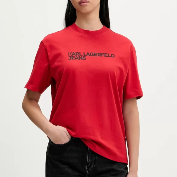 KARL LAGERFELD JEANS Βαμβακερό μπλουζάκι Karl Lagerfeld Jeans