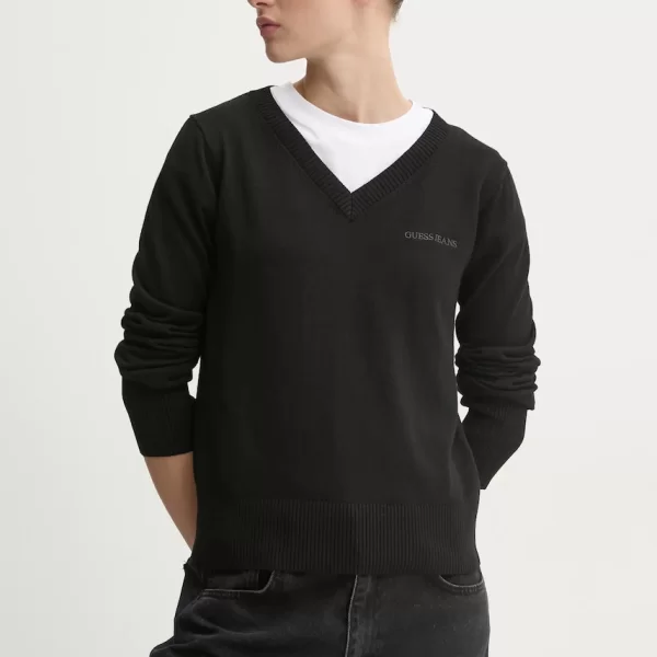 guess jeans Ένα πουλόβερ σε μείγμα μεταξιού Guess Jeans