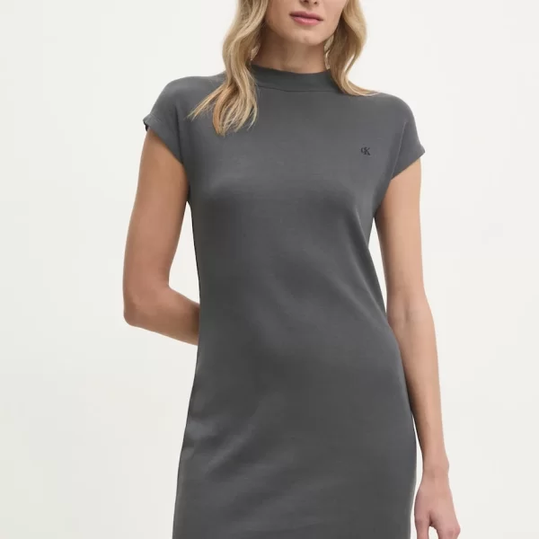 Calvin Klein Jeans Βαμβακερό φόρεμα Calvin Klein Jeans