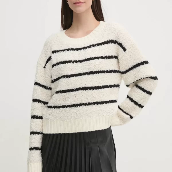 OUÍ Πουλόβερ με προσθήκη μαλλιού OUI