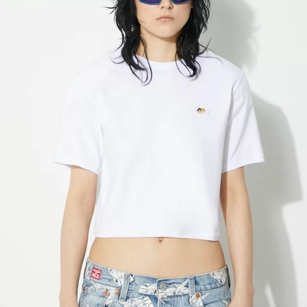 Fiorucci Μπλουζάκι Fiorucci Angel Patch Padded Cropped T-Shirt