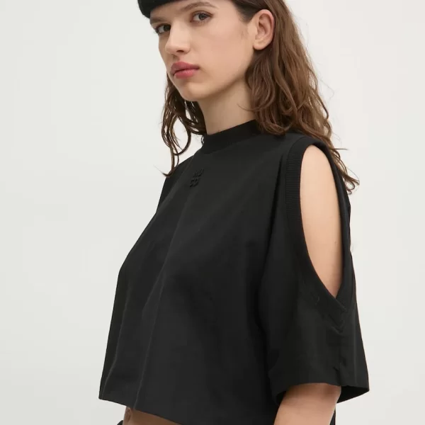 HUGO Βαμβακερό μπλουζάκι HUGO