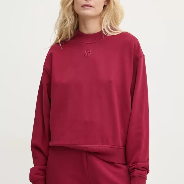 HUGO Βαμβακερή μπλούζα HUGO Bashinah