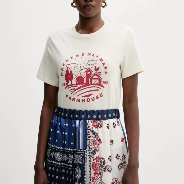 WEEKEND MAX MARA Βαμβακερό μπλουζάκι Weekend Max Mara CLOWN