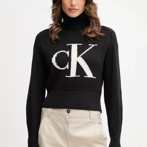Calvin Klein Jeans Βαμβακερό πουλόβερ Calvin Klein Jeans