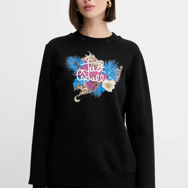 Βαμβακερή μπλούζα Just Cavalli