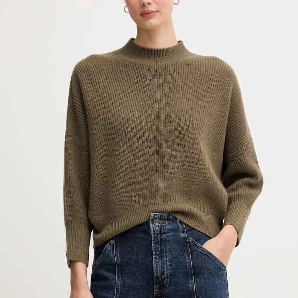 OUÍ Πουλόβερ με προσθήκη μαλλιού OUI