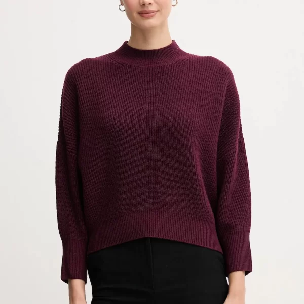 OUÍ Πουλόβερ με προσθήκη μαλλιού OUI