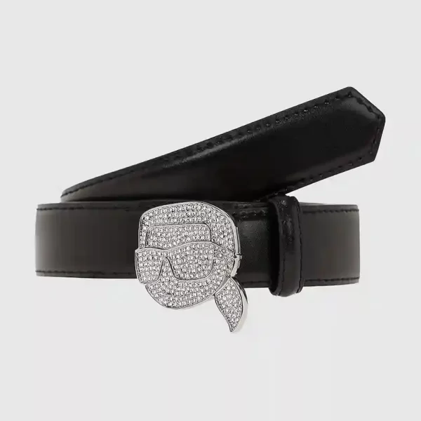 Δερμάτινη ζώνη Karl Lagerfeld IKON