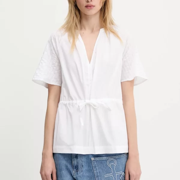 Βαμβακερή μπλούζα Samsoe Samsoe Satoma