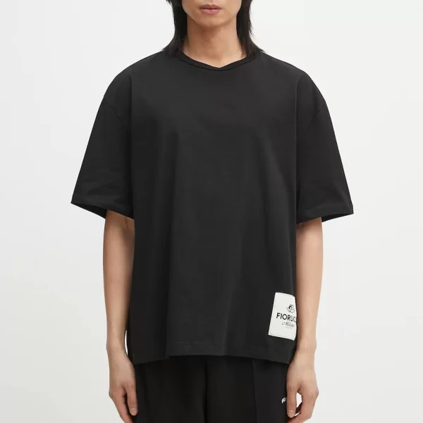 Fiorucci Βαμβακερό μπλουζάκι Fiorucci Logo Label Boxy Fit