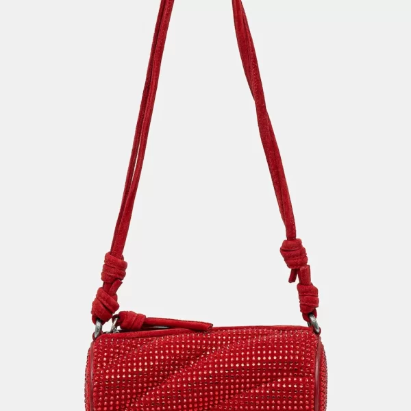 Τσάντα σουέτ Fiorucci Suede Rhinestone Micro Mella