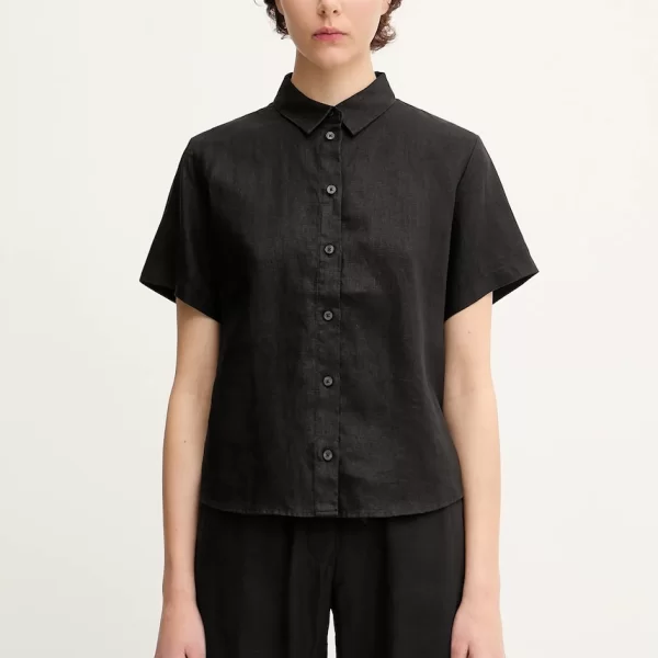 Πουκάμισο από λινό Samsoe Samsoe MINA