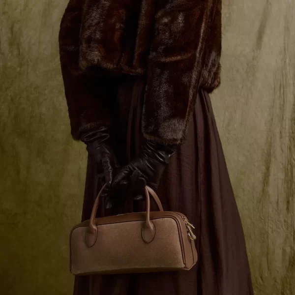 Answear Lab Τσάντα σουέτ Answear.LAB