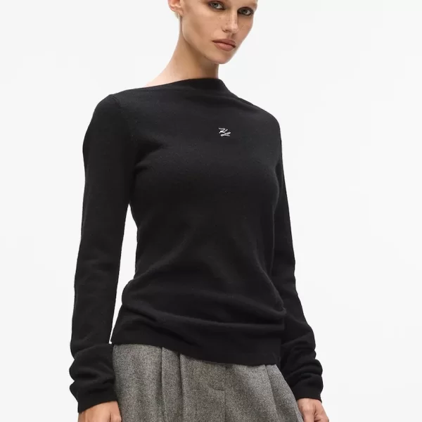 Karl Lagerfeld Πουλόβερ κασμίρ Karl Lagerfeld