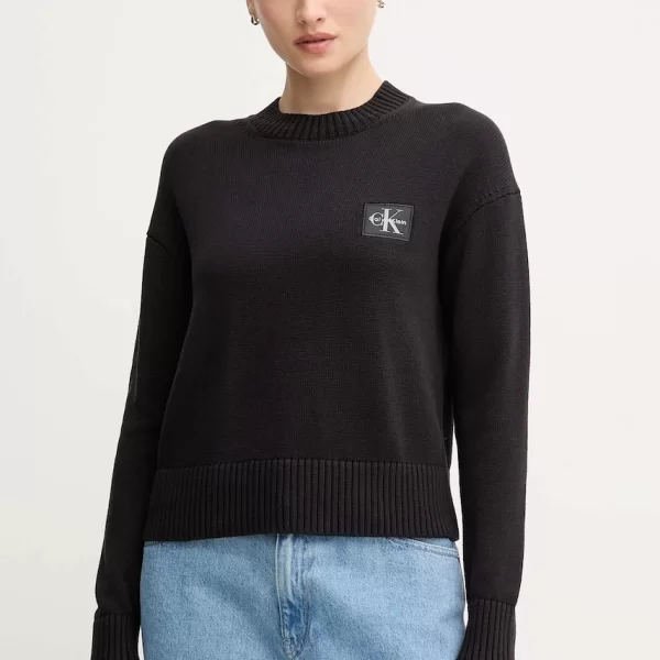 Calvin Klein Jeans Βαμβακερό πουλόβερ Calvin Klein Jeans