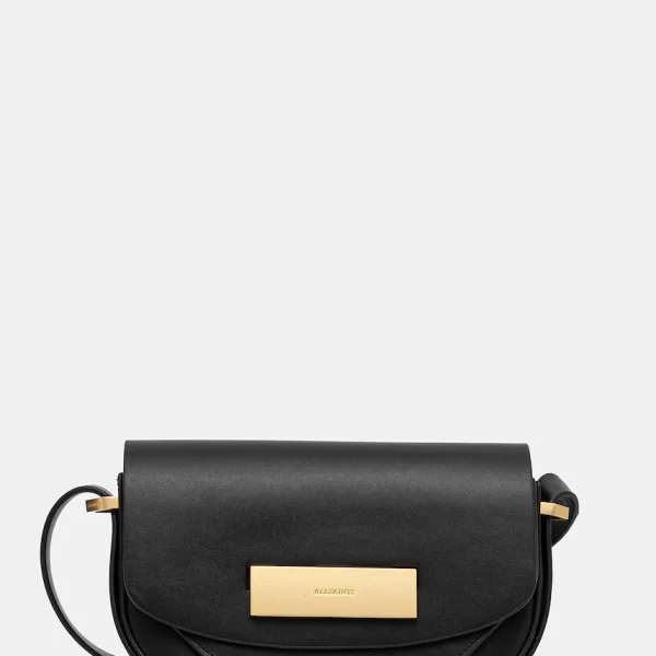 AllSaints Δερμάτινη τσάντα AllSaints ETTA
