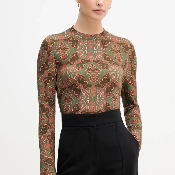 Μάλλινο πουλόβερ Barbour x Farm Rio