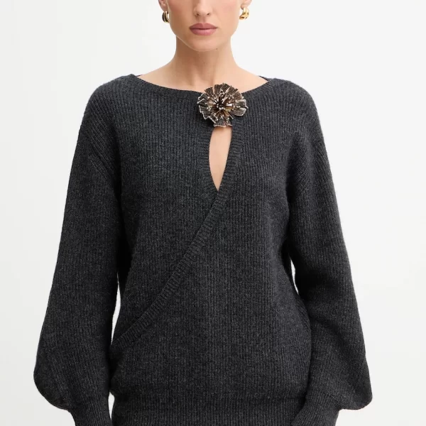 Πουλόβερ με προσθήκη μαλλιού Simona Corsellini