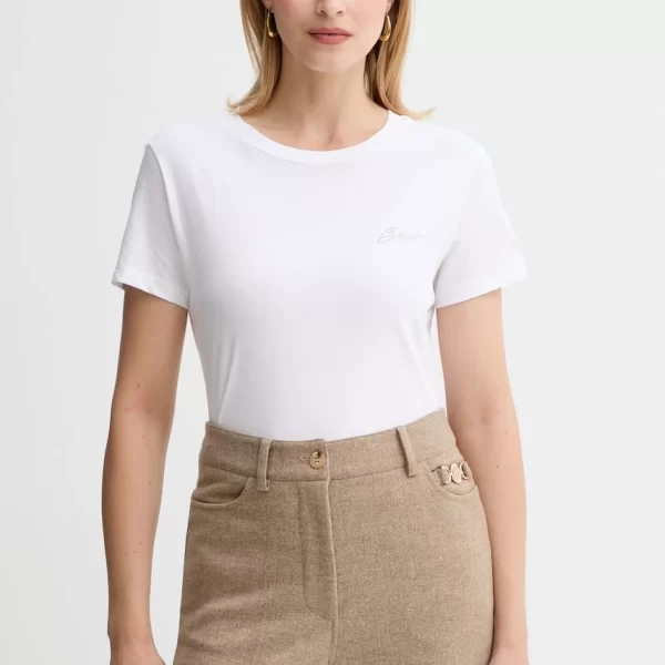 Βαμβακερό μπλουζάκι BOSS Orange San Jared-C