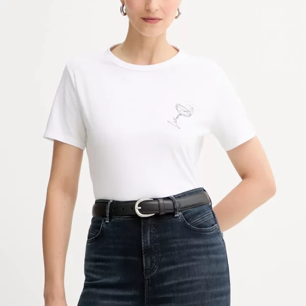 Βαμβακερό μπλουζάκι BOSS Orange San Jared-C