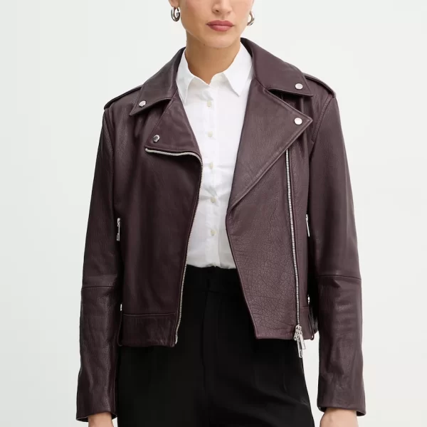 Δερμάτινo jacket BOSS Orange C Sandy