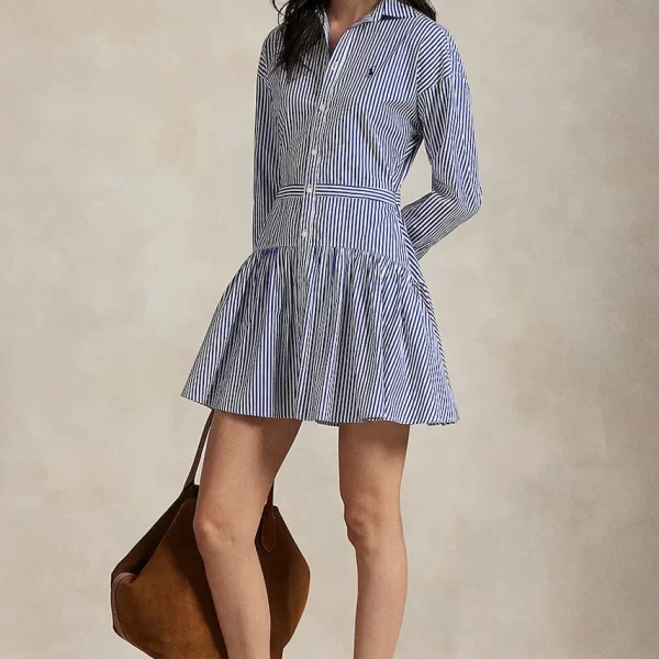 Polo Ralph Lauren Βαμβακερό φόρεμα Polo Ralph Lauren